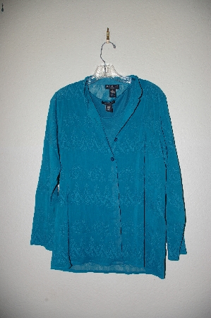 +MBADG #52-435  "Dialogue Fancy Embroidered Georgette Blouse & Knit Tank Set"