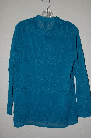 +MBADG #52-435  "Dialogue Fancy Embroidered Georgette Blouse & Knit Tank Set"