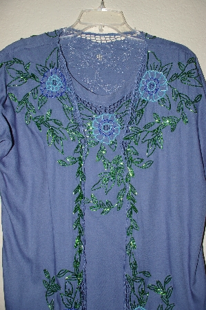 +MBADG #31-161  "Jane Ashley One Of A Kind Hand Beaded Top"