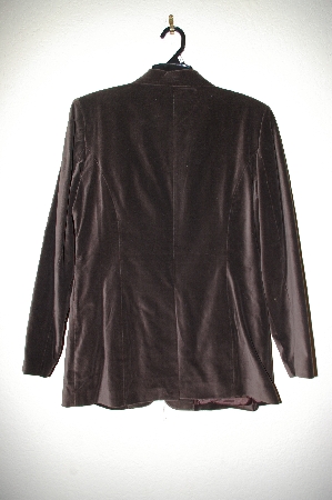+MBADG #31-146  "J.R.T Brown Velvet Blazer"