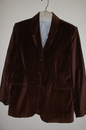 +MBADG #31-197  "Jessica Holbrook Brown Velveteen Blazer"