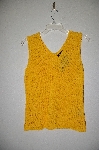 +MBADG #31-316  "Etoile Fancy Orange Crochet Tank"