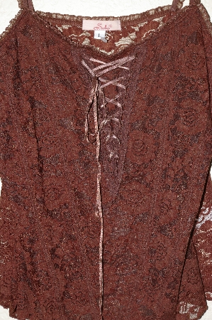 +MBADG #31-401  "Sele Fancy Brown Lace Top"