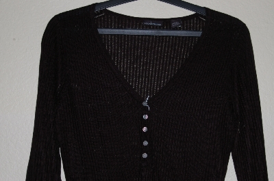 +MBADG #31-436  "Moda International Fancy Black Knit Sweater"