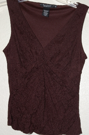 +MBADG #31-487  "Rampage Brown Lace Stretch Top"