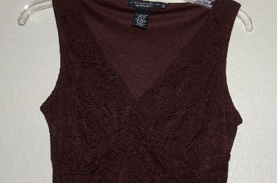 +MBADG #31-487  "Rampage Brown Lace Stretch Top"