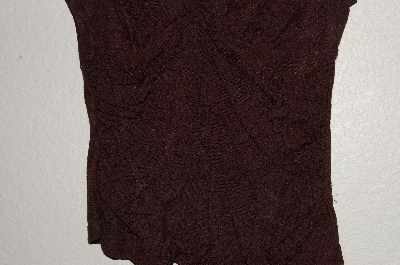 +MBADG #31-487  "Rampage Brown Lace Stretch Top"