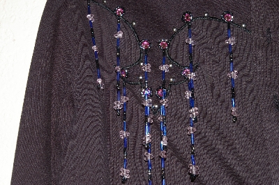 +MBADG #31-527  "Country Tease By Adobe Rose One Of A Kind Hand Beaded Western Shirt"