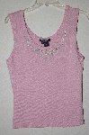 +MBADG #31-569  "Karen Kane Fancy Embelished Pink Knit Tank"