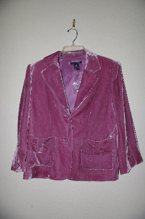 +MBADG #3-090  "Boston Proper Mauve Fancy Velvet Jacket"