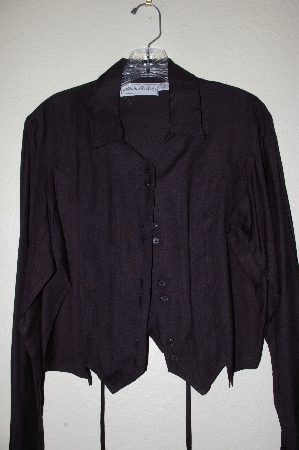 +MBADG #3-102  "Adobe Rose Black Button Front Western Shirt"