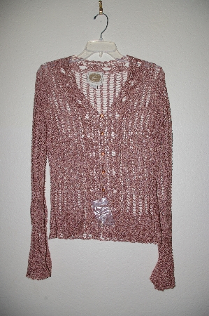 +MBADG #28-503  "Spiegal Fancy Crochet Button Front Cardigan"