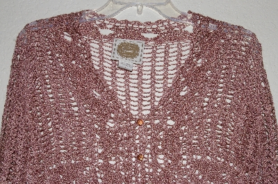 +MBADG #28-503  "Spiegal Fancy Crochet Button Front Cardigan"