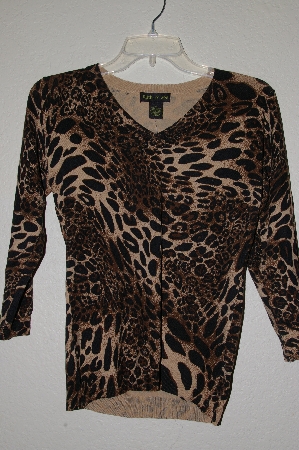 +MBADG #28-509  "Faith & Zoe Fancy Animal Print Sweater"