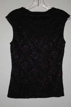 +MBADG #28-418  "Rampage Black Lace Stretch Top"