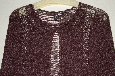 +MBADG #28-464  "Venini Fancy Brown Crochet Cardigan"