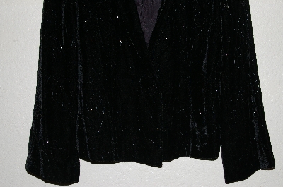 +MBADG #26-136  "Susan Bristol Fancy Black Velvet Beaded Jacket"