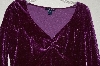 +MBADG #26-152  "Boston Proper Fancy Purple Velvet Top"