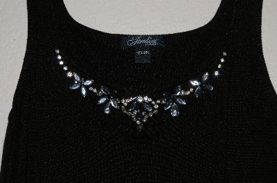 +MBADG #11-150  "Firedini Fancy Jeweled Black Knit Tank"