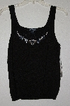 +MBADG #11-150  "Firedini Fancy Jeweled Black Knit Tank"