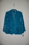 +MBADG #11-109  "Boston Proper Fancy Green Velvet Jacket"