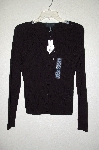 +MBADG #55-262  "August Silk Fancy Black Knit Cardigan"