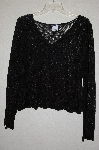 +MBADG #55-274  "Boston Proper Black Floral Lace Stretch Top"