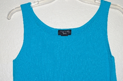 +MBADG #55-005  "Taryn Gray Petite Turquouse Blue Knit Tank"