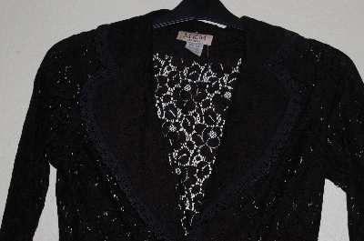 +MBADG #55-037  "M.K.M. Designs Fancy Black Lace Jacket"