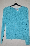 +MBADG #55-095  "Erika & Co Blue Knit Cardigan"