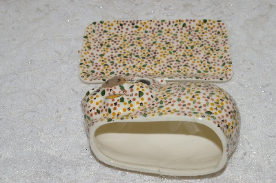 +MBADG #31-016  "1985 Hand Made 2 Piece Butter Dish"