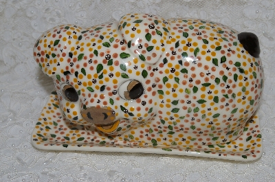 +MBADG #31-016  "1985 Hand Made 2 Piece Butter Dish"