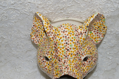 +MBADG #31-578  "1986 Hand Made Ceramic  Pig Wall Hanger"