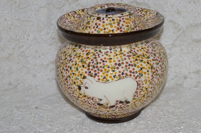 +MBADG #31-600  "1986 Hand Made Ceramic Pig Pot"