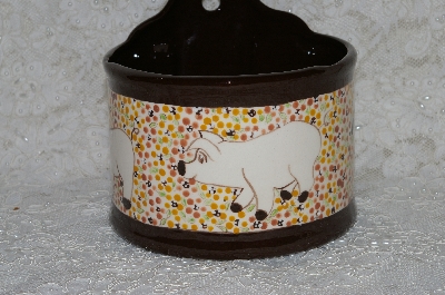 +MBADG #31-603 "1986 Hand Made Ceramic Pig Wall Hanger"