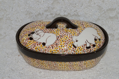 +MBADG #31-588  "1986 Hand Made Ceramic Pig Pot"