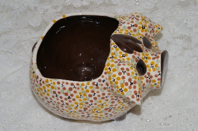 +MBADG #31-583  "1986 Hand  Made Pig Flower Pot"