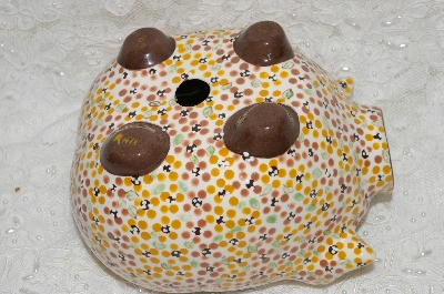 +MBADG #31-583  "1986 Hand  Made Pig Flower Pot"