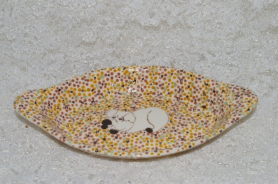 +MBADG #31-093  "1986 Hand Made Ceramic Pig Serving Dish"