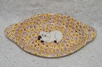 +MBADG #31-093  "1986 Hand Made Ceramic Pig Serving Dish"