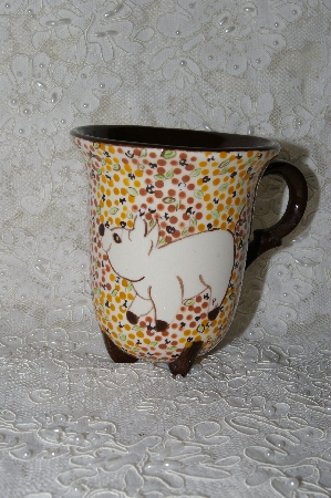 +MBADG #31-096  "1986 Hand Made Pig Coffee Mug"