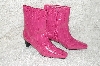 +MBAB #29-272 "Diane Gilman Fancy Pink Faux Snake Skin Boots"