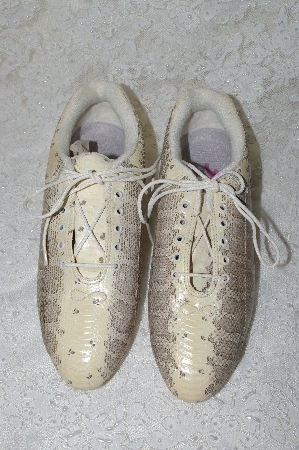 +MBAB #29-217  "Snakers Virgin (W05) Natural Snakeskin Shoes"