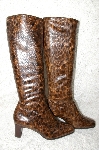 +MBAB #29-076 "Naturalizer Uptight Brown Snakeskin Print Boots"