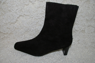 +MBAB #29-107  "Valenci Black Suede Zip Up Boots"