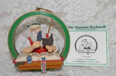 +MBAB #29-009  "Norman Rockwell "Santa's Children" 1987 Ornament"
