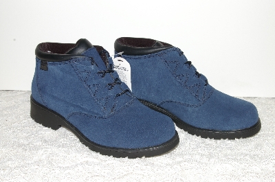 +MBAB #99-159  "Sporto Navy Blue Suede "Madeline" Hiking Boots"