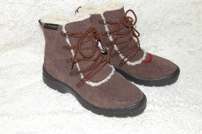 +MBAB #99-295  "Deer Stags Brown Suede Lined Hiking Boots"
