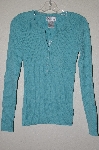 +MBAMG #25-070  "Chadwicks Blue Knit Button Top Sweater"