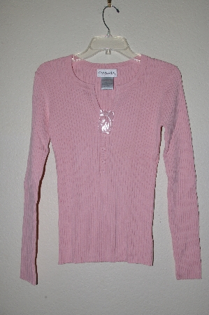 +MBAMG #25-360  "Chadwicks Pink Button Top Sweater"
